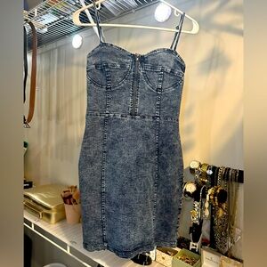 Jean mini dress